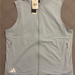 Adidas Ultimate 365 Full Zip Men's Sky Blue Performance Vest